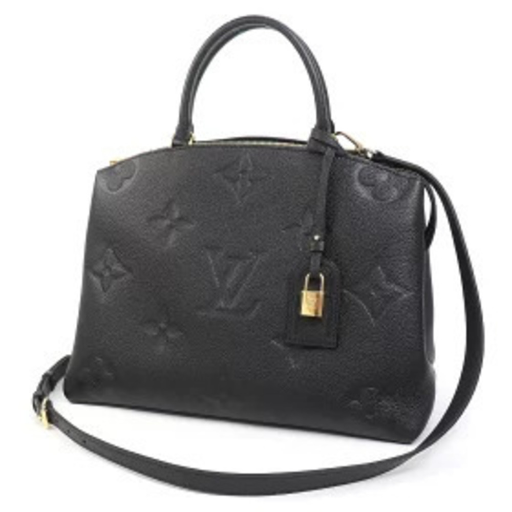 Louis Vuitton Grand Palais Monogram Empreinte Noir Black Tote Handbag Black